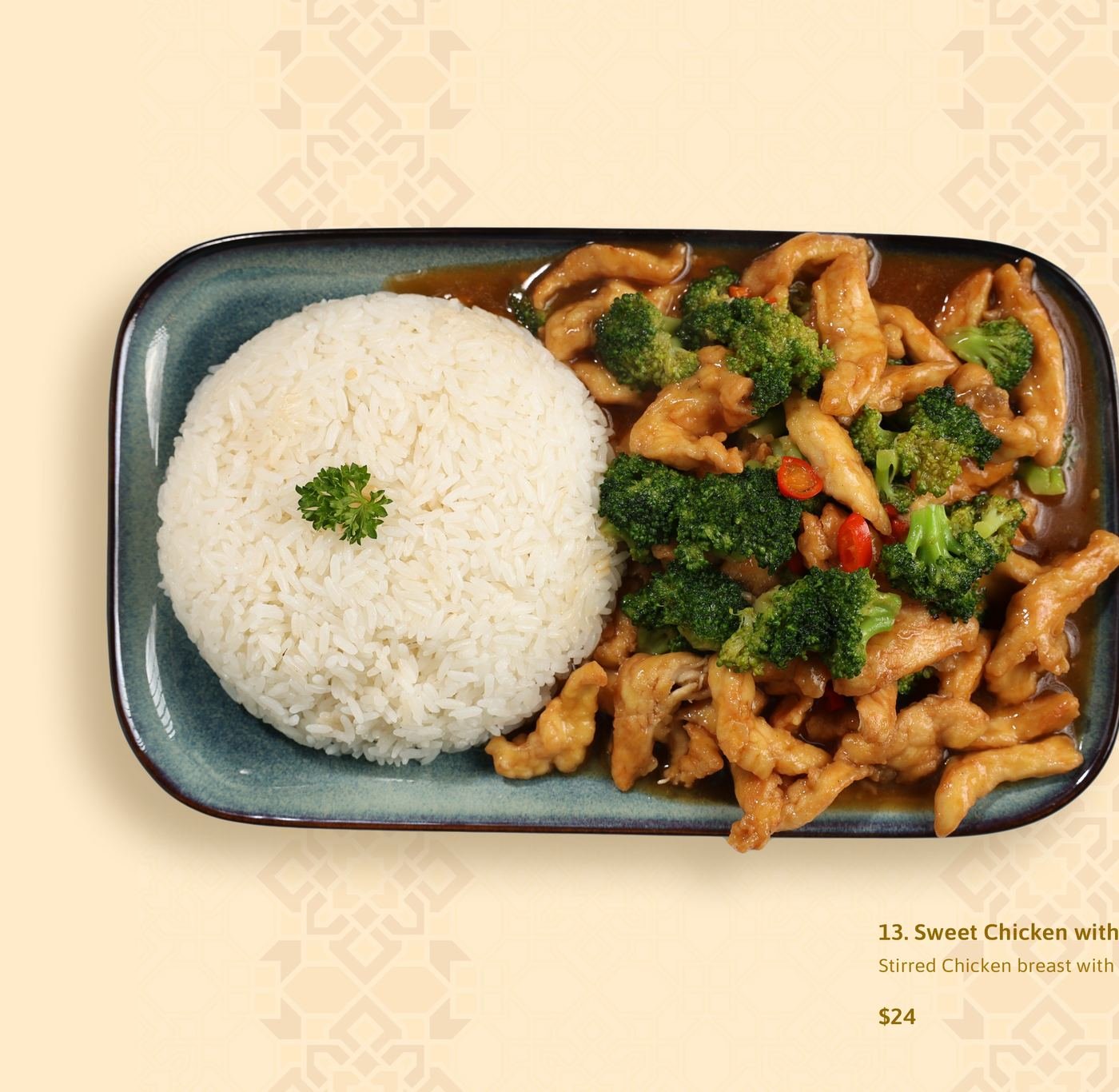 Sweet Chicken with broccoli